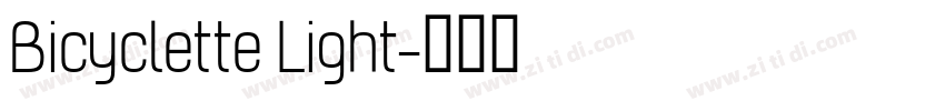 Bicyclette Light字体转换